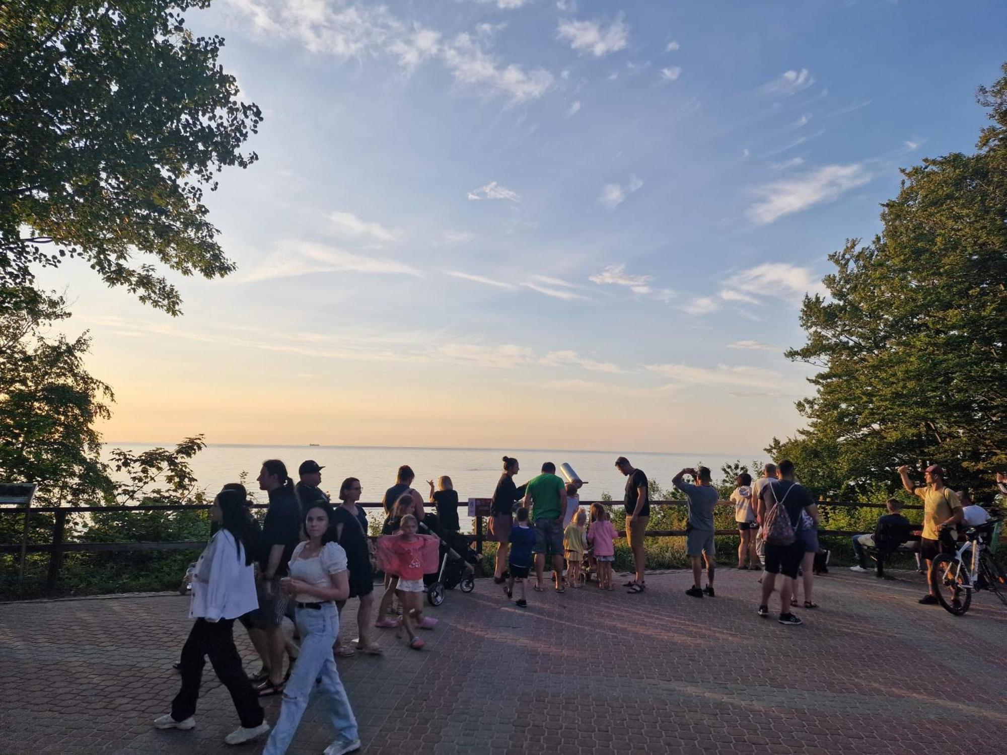 Osrodek Promenada- Faleza Jastrzębia Góra Buitenkant foto