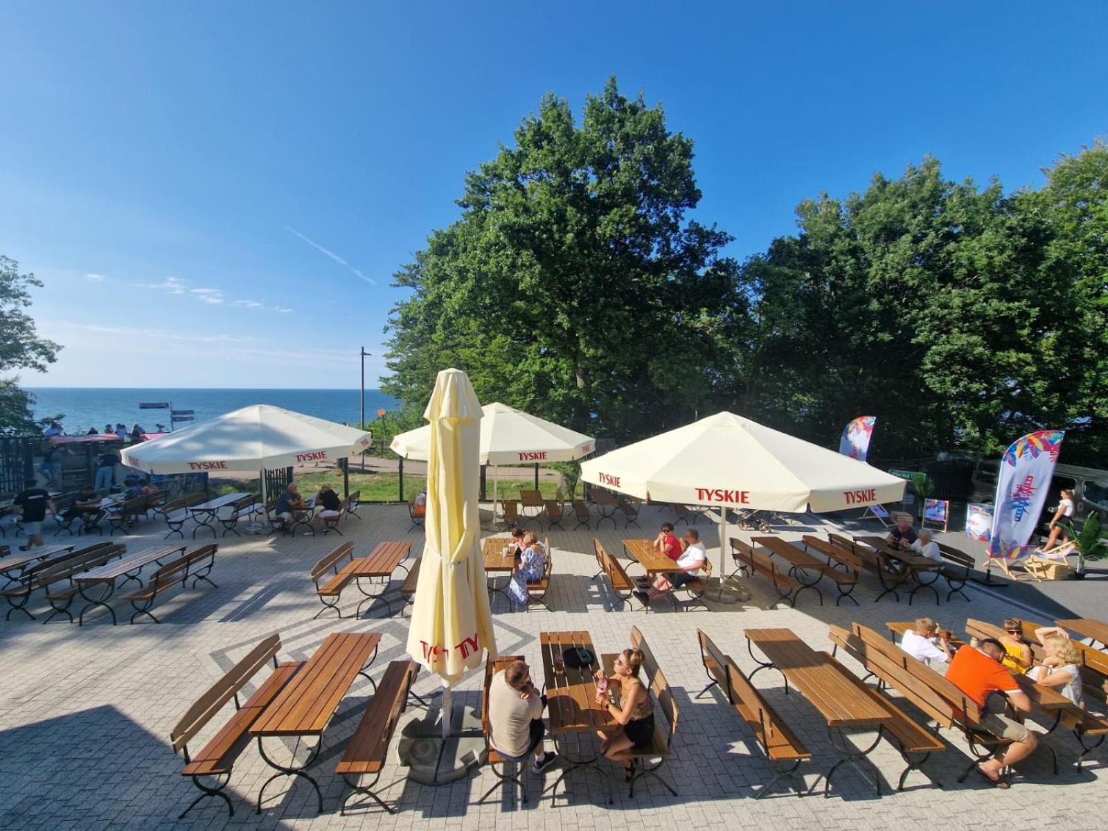 Osrodek Promenada- Faleza Jastrzębia Góra Buitenkant foto